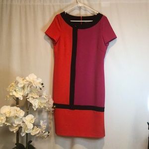 Dana Kay patch colored dress. Size 8